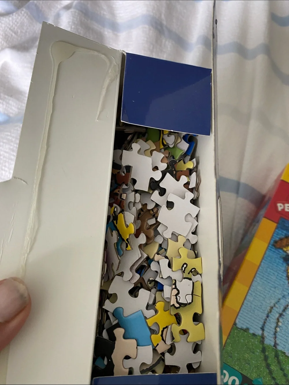 Pair of Peanuts 1000 Jigsaw Puzzles. One sealed and unused. One used once